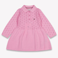 Tommy Hilfiger Baby Meisjes Jurk In Licht Roze
