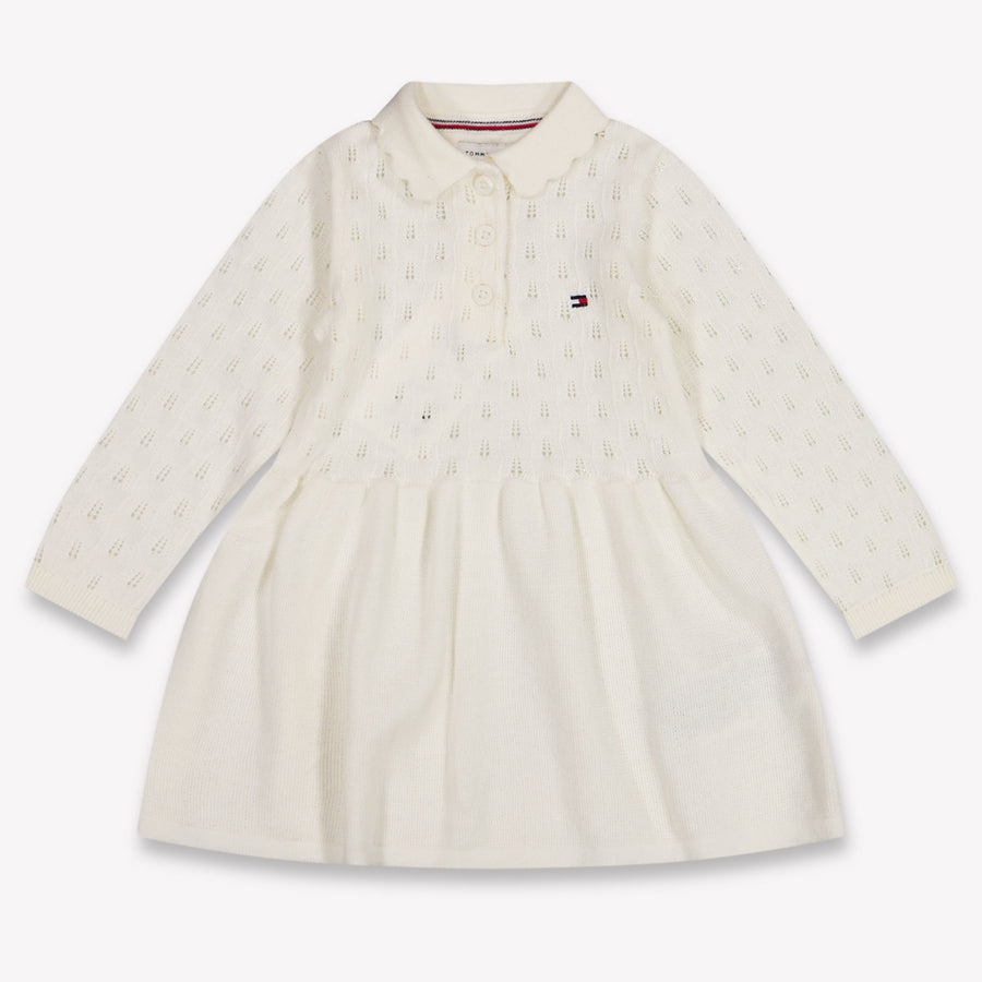Tommy Hilfiger Baby Meisjes Jurk In Off White
