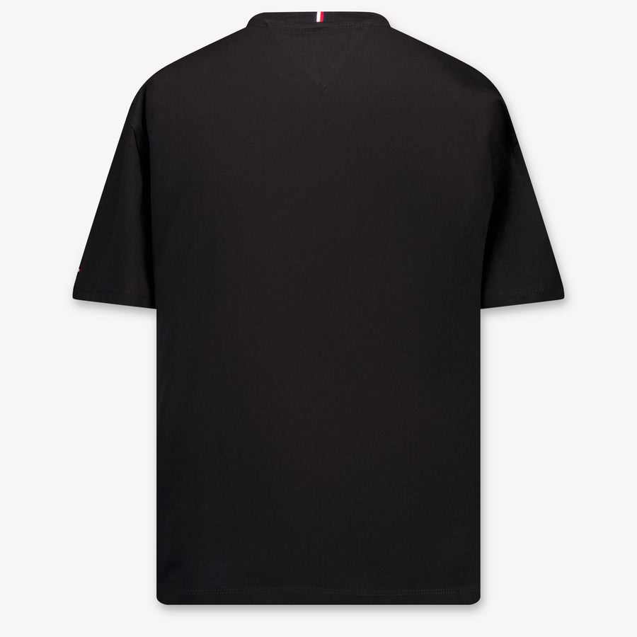 Tommy Hilfiger Kinder Jongens T-Shirt In Zwart