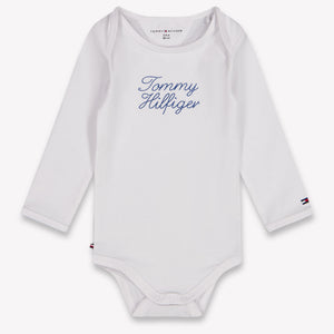 Tommy Hilfiger Baby Unisex Rompertje In Wit