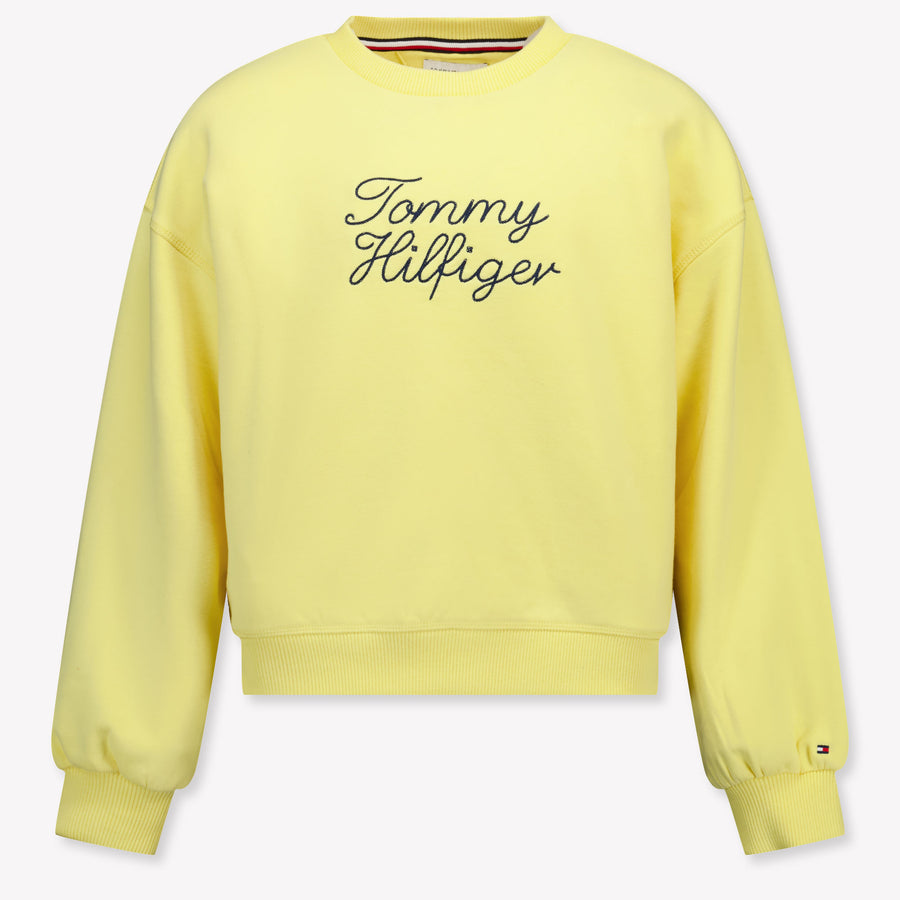 Tommy Hilfiger Kinder Meisjes Trui In Geel