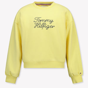 Tommy Hilfiger Kinder Meisjes Trui In Geel