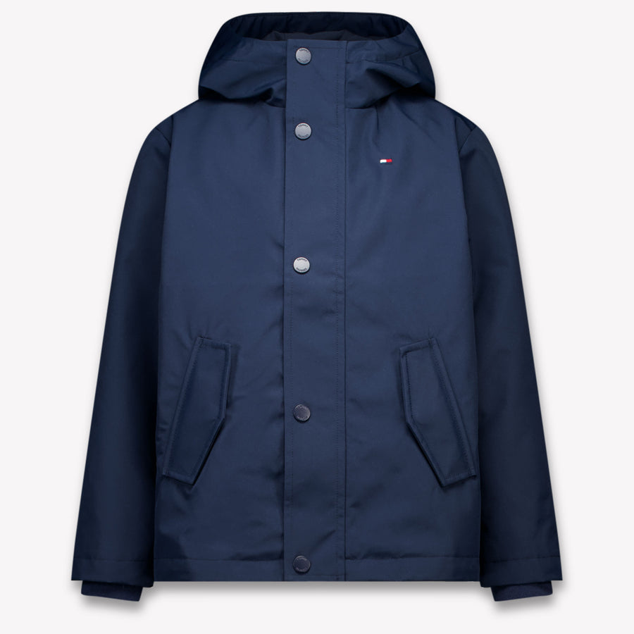 Tommy Hilfiger Unisex Kids Mid-Season Jacket in Navy
