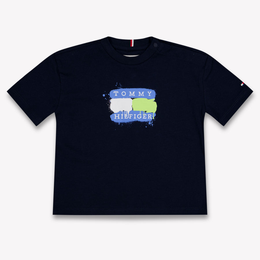 Tommy Hilfiger Baby Jongens T-Shirt In Navy