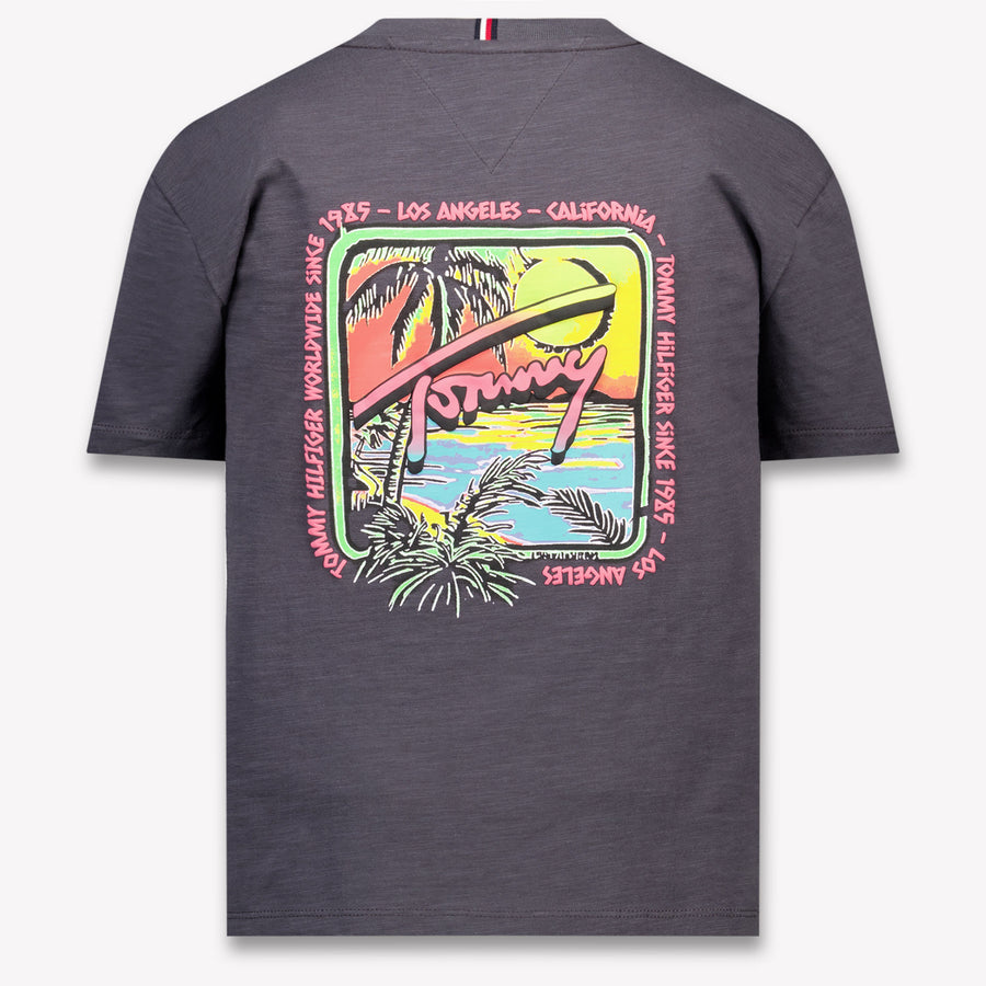 Tommy Hilfiger Kids Boys T-Shirt In Anthracite