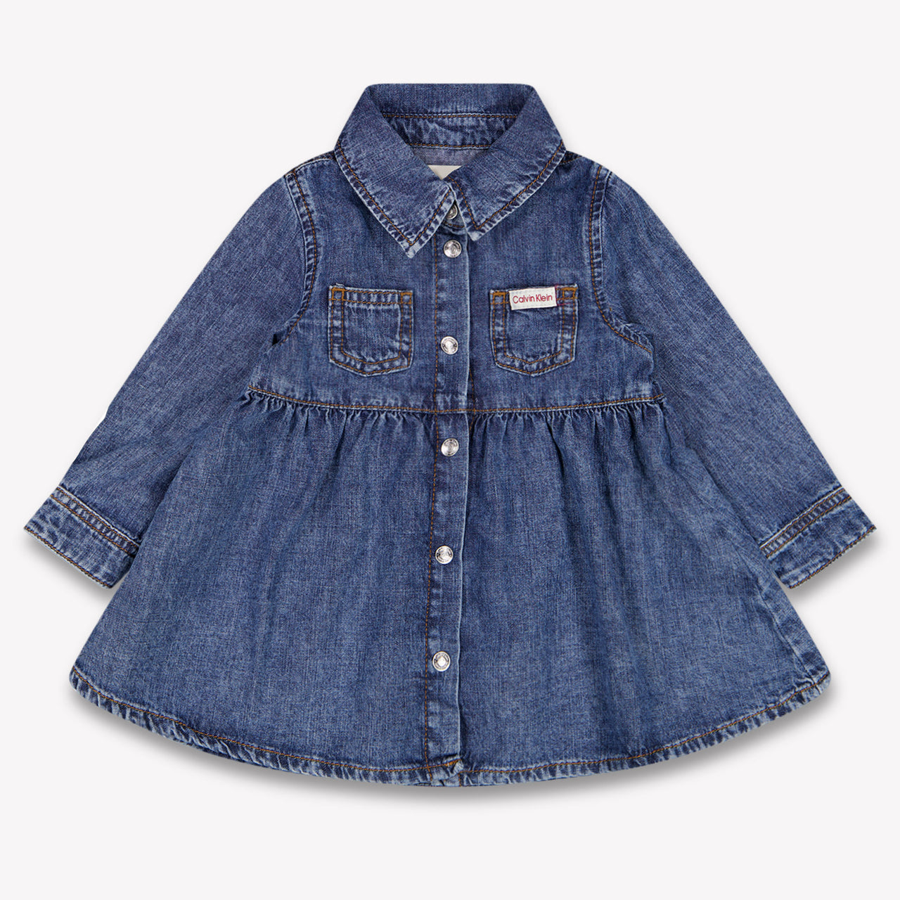 Calvin Klein Baby Meisjes Jurk In Jeans