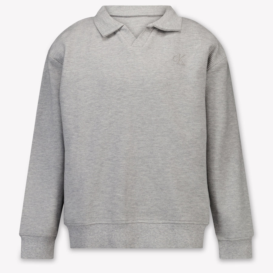 Calvin Klein Kids Boys Sweater In Gray