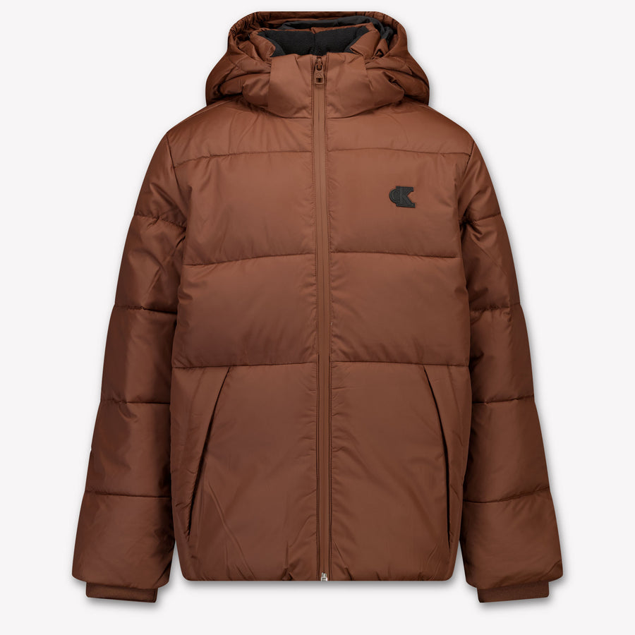 Calvin Klein Kinder Jongens Winterjas In Bruin