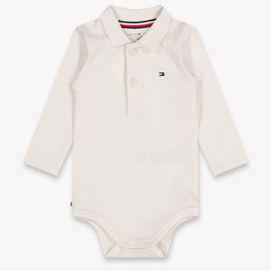 Tommy Hilfiger Baby Unisex Romper In OffWhite
