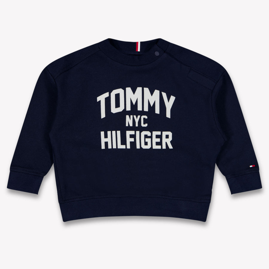 Tommy Hilfiger Baby Jongens Trui In Navy