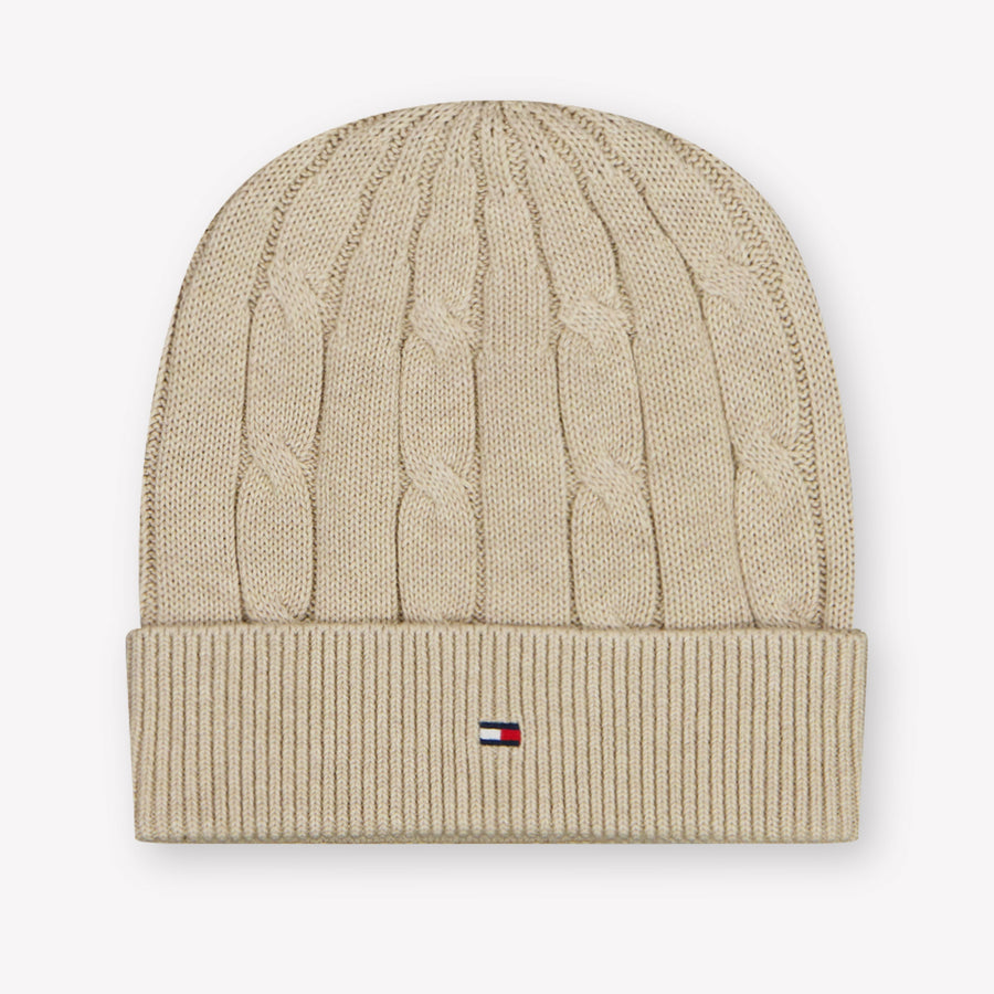Tommy Hilfiger Kids Unisex Hat In Beige