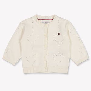 Tommy Hilfiger Baby Meisjes Vest In Off White