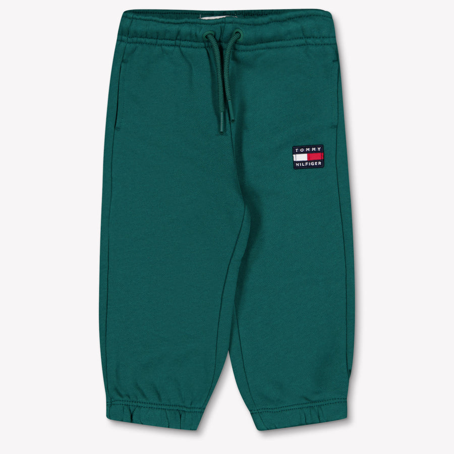 Tommy Hilfiger Baby Unisex Broek In Donker Groen