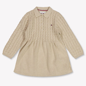 Tommy Hilfiger Baby Meisjes Jurk In Beige