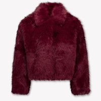 Tommy Hilfiger Kinder Meisjes Faux Fur Jassen In Bordeaux