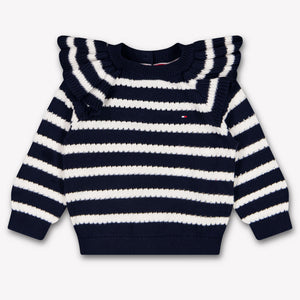 Tommy Hilfiger Baby Meisjes Trui In Navy