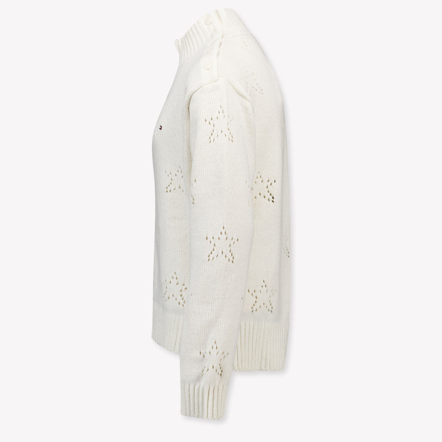 Tommy Hilfiger Kinder Meisjes Trui In Off White