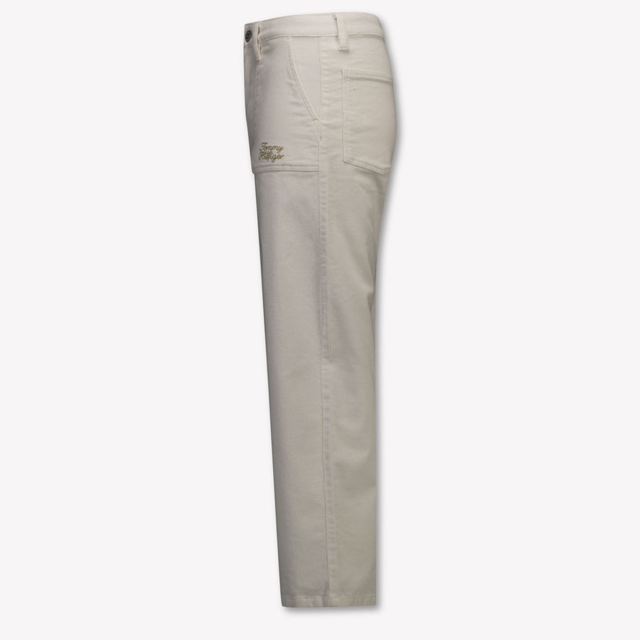 Tommy Hilfiger Kinder Meisjes Jeans In Off White