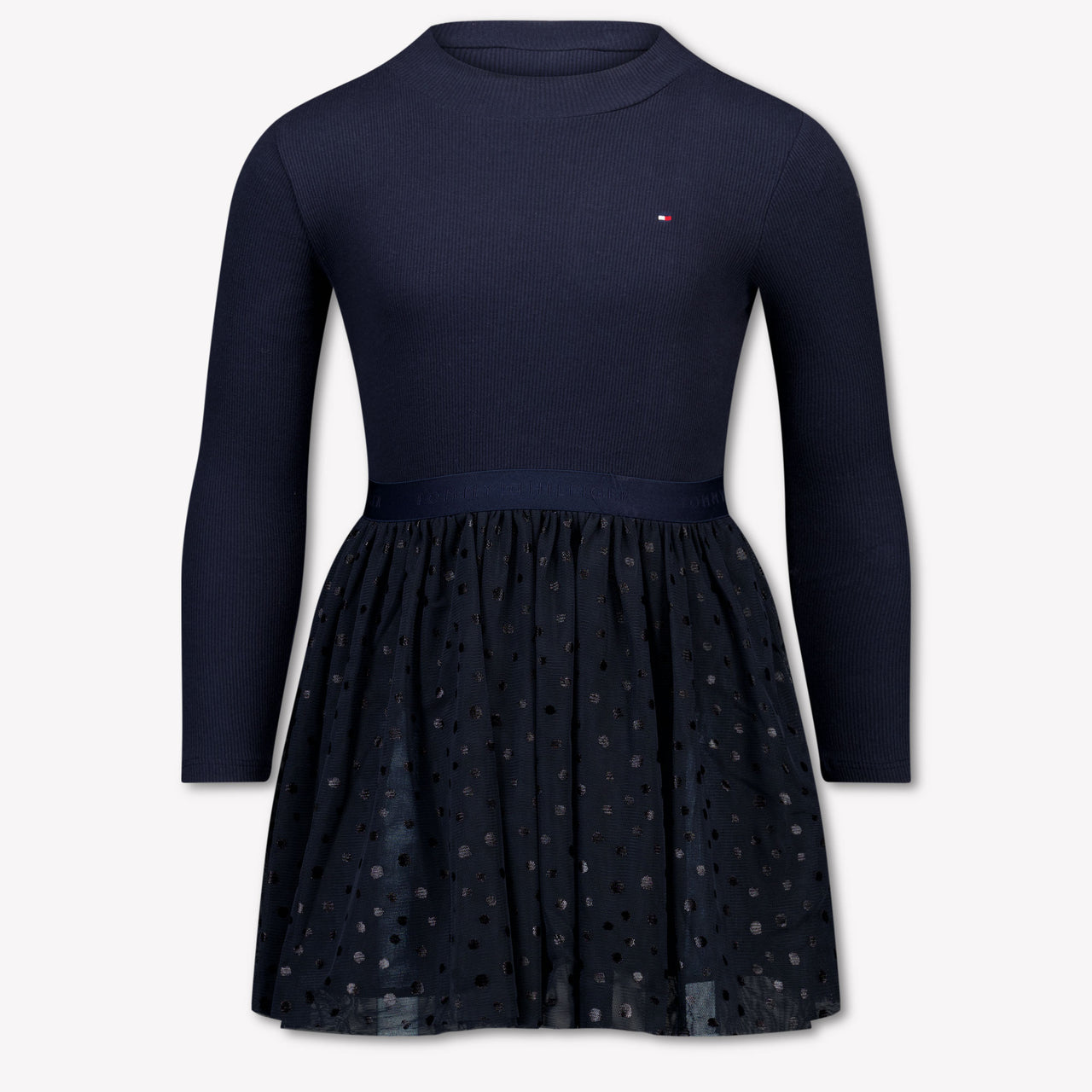 Tommy Hilfiger Kinder Meisjes Jurk In Navy