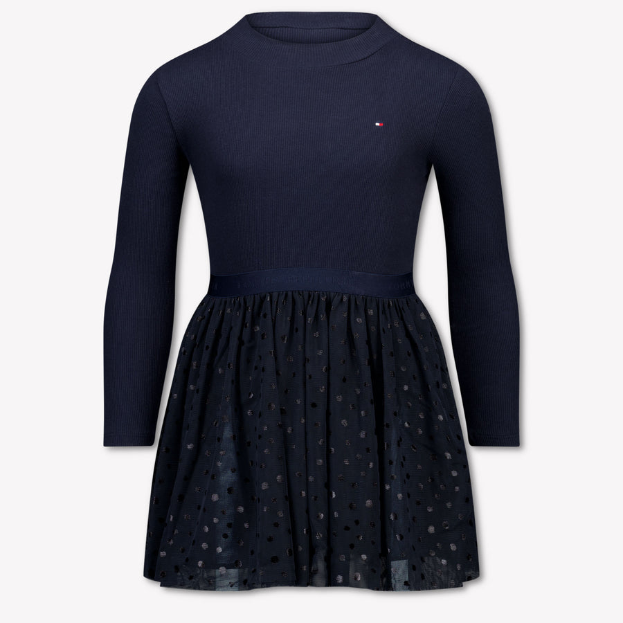 Tommy Hilfiger Kinder Meisjes Jurk In Navy