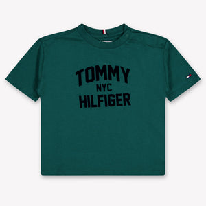 Tommy Hilfiger Baby Jongens T-Shirt In Donker Groen
