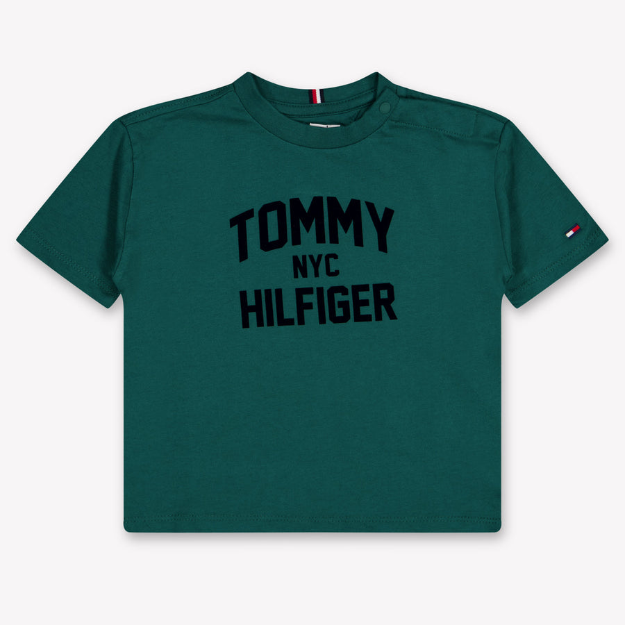 Tommy Hilfiger Baby Jongens T-Shirt In Donker Groen