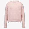 Tommy Hilfiger Kinder Meisjes Trui In Licht Roze