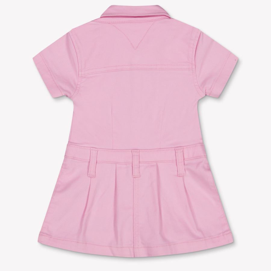 Tommy Hilfiger Baby Meisjes Jurk In Licht Roze