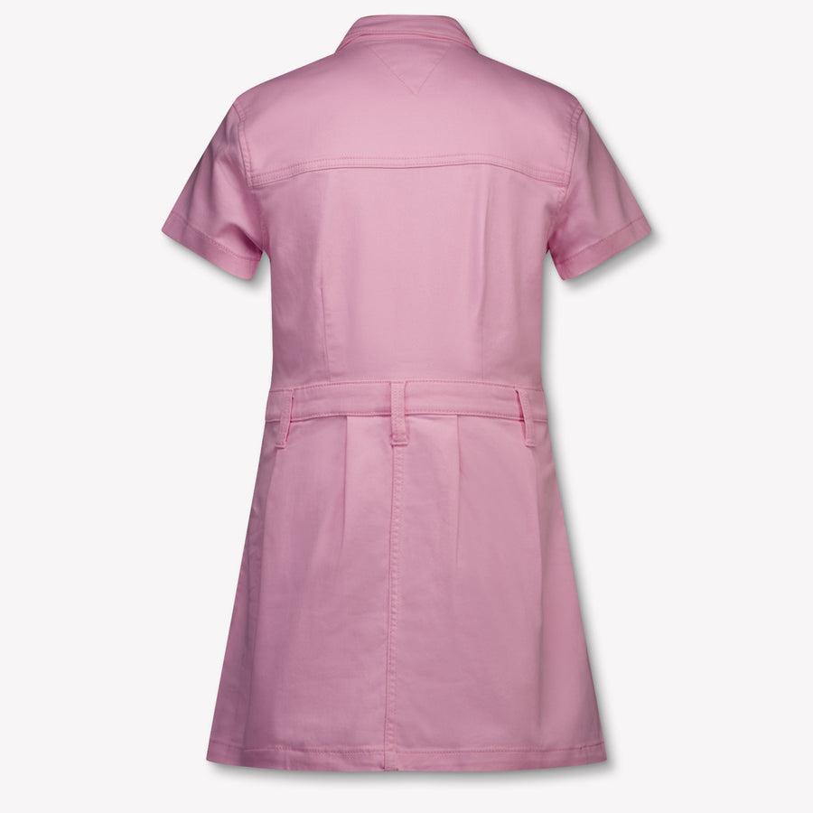 Tommy Hilfiger Kinder Meisjes Jurk In Licht Roze