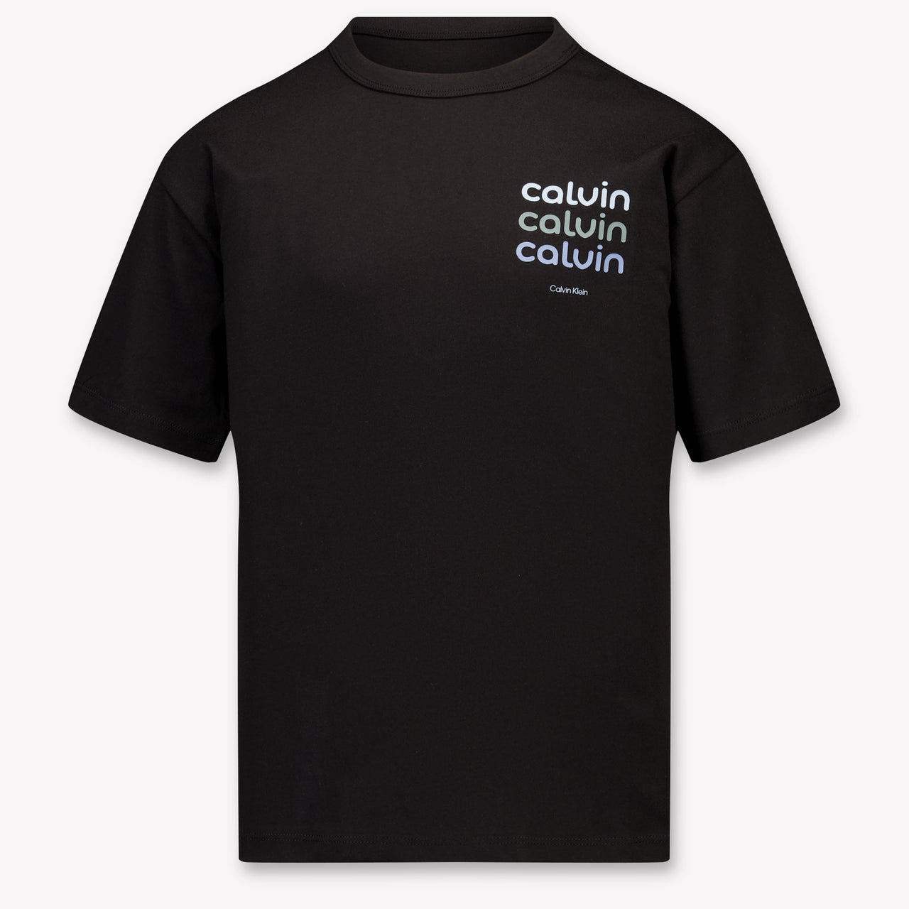 Calvin Klein Kinder Jongens T-Shirt In Zwart