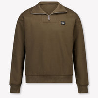 Calvin Klein Kids Boys Sweater In Brown