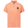 Stone Island Kids Boys Polo Salmon