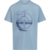 Stone Island Kids Boys T-Shirt Light Blue
