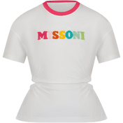 Missoni Kinder Meisjes T-Shirt Wit