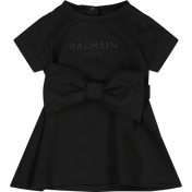 Balmain Baby Girls Dress Black