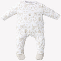 First Baby Unisex Playsuit  White