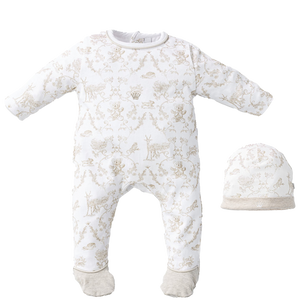 First Baby Unisex Playsuit  White