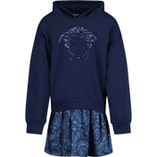 Versace Kinder Meisjes Jurk Navy