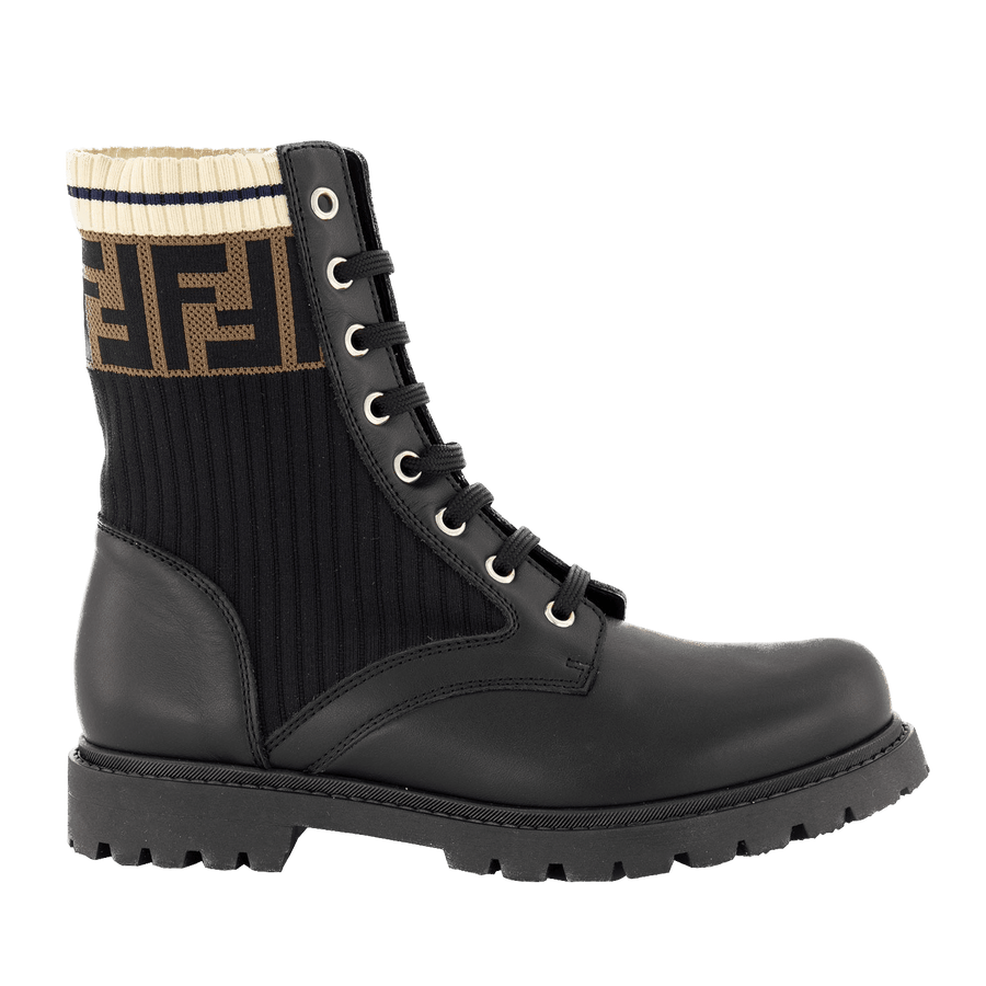 Fendi Unisex Kids Sneakers Black