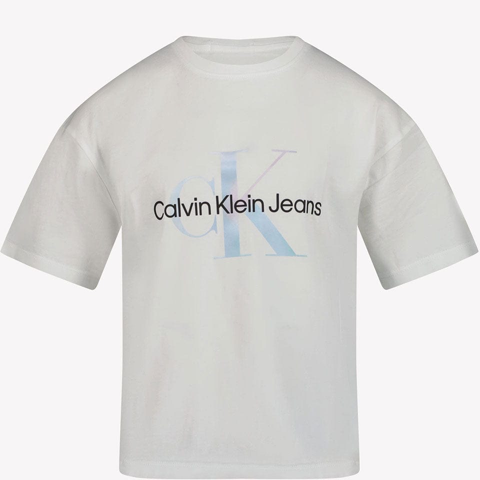 Calvin Klein Kinder Meisjes T-shirt Wit 4Y
