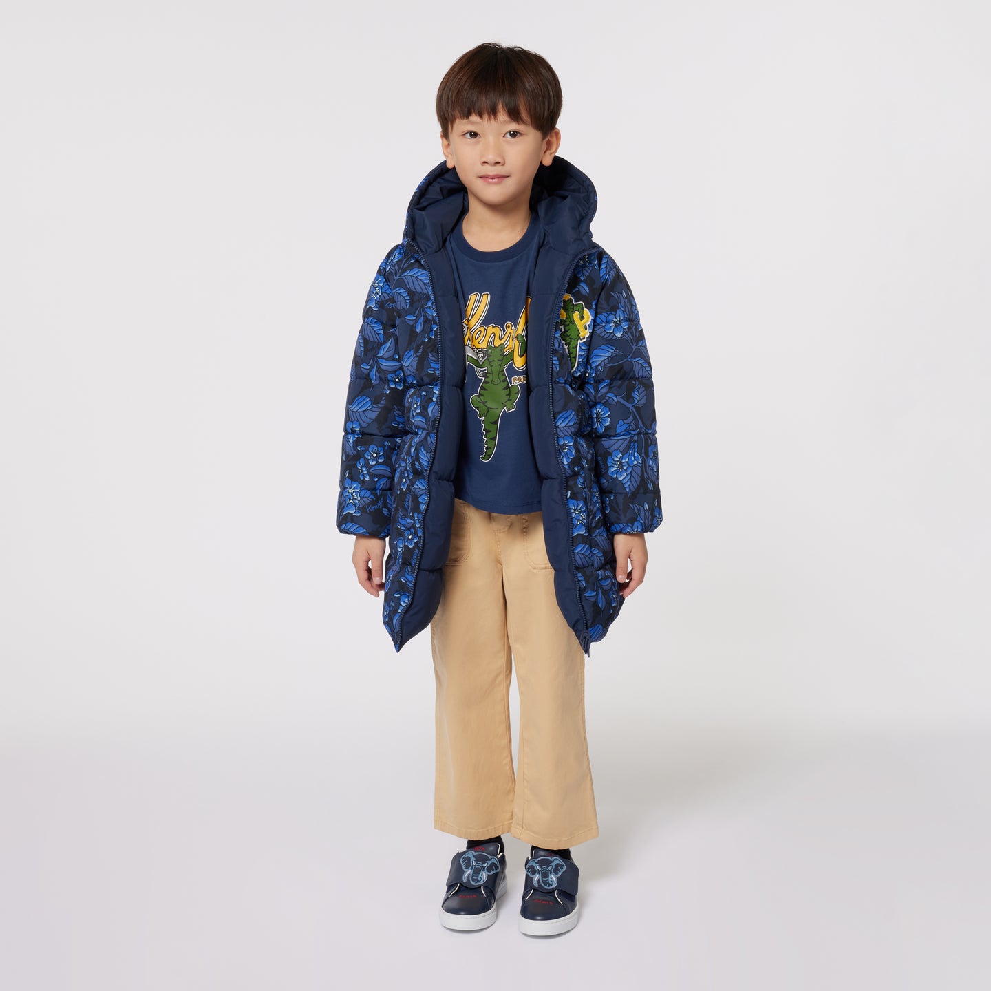 Kenzo Kids Jongens T-shirt Navy 4Y