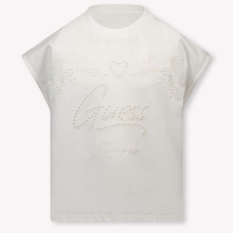Guess Kids Girls T-Shirt In White