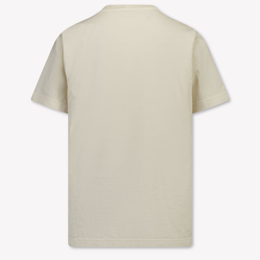 Stone Island Kinder Jongens T-Shirt In Off White