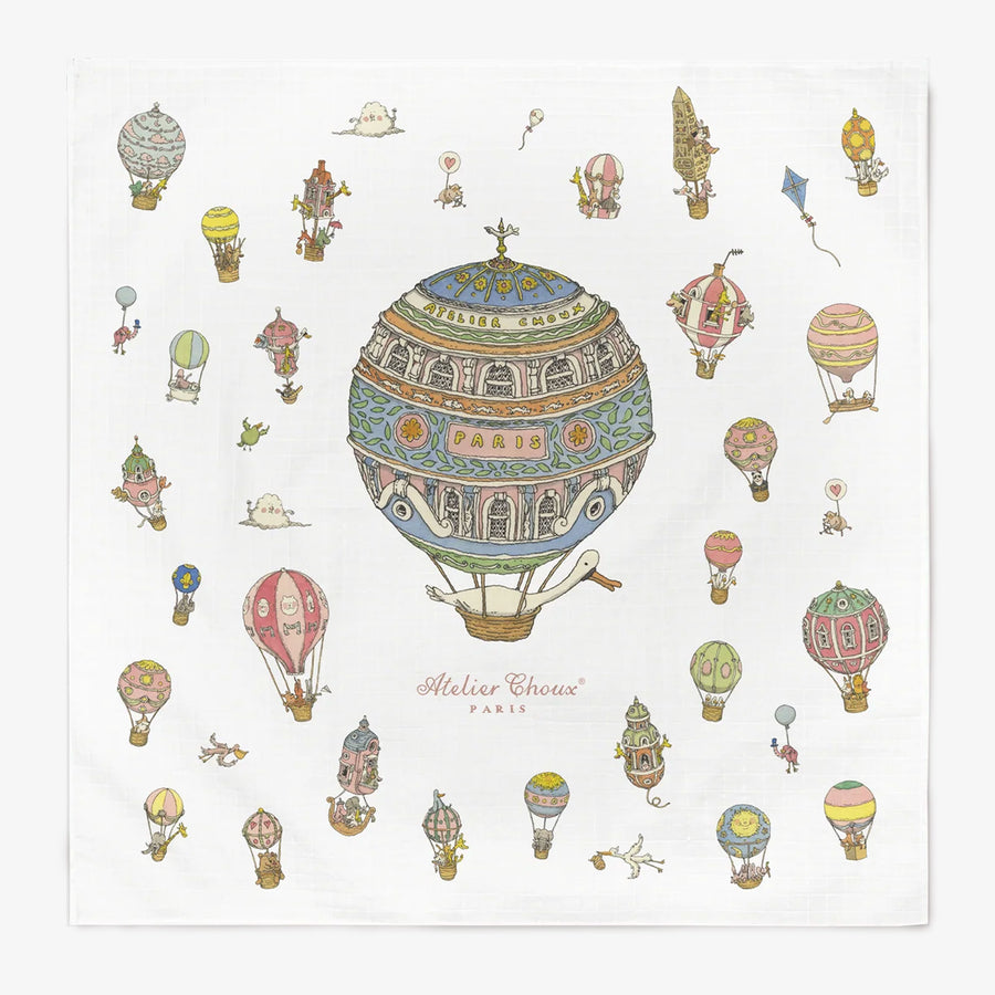 Atelier Choux Baby Unisex Carré 100x100 CM In Wit