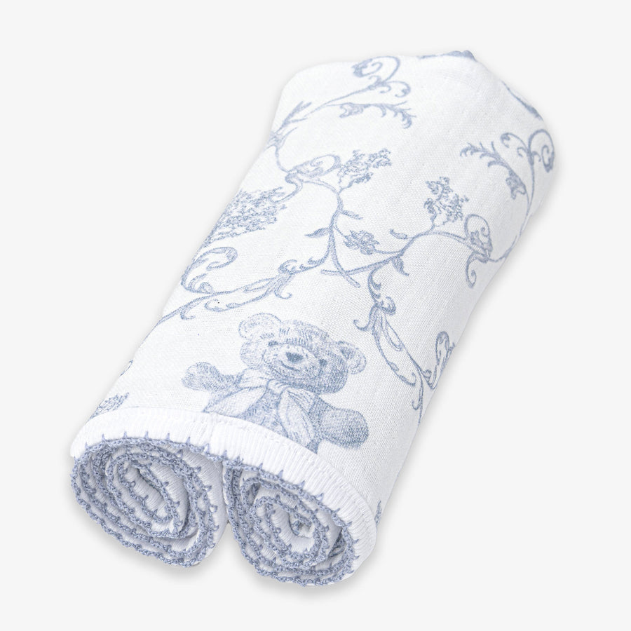 First Baby Boys Doekje 70x70CM in Blue
