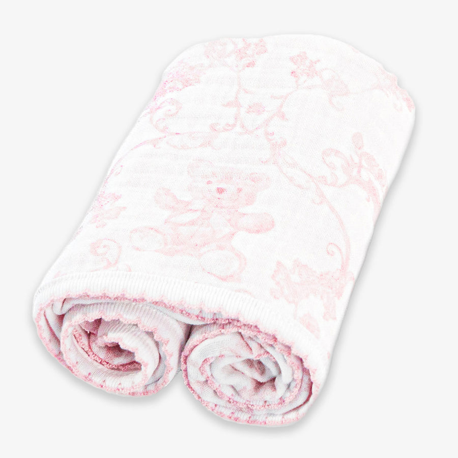 First Baby Girls Doekje 70x70CM in Pink