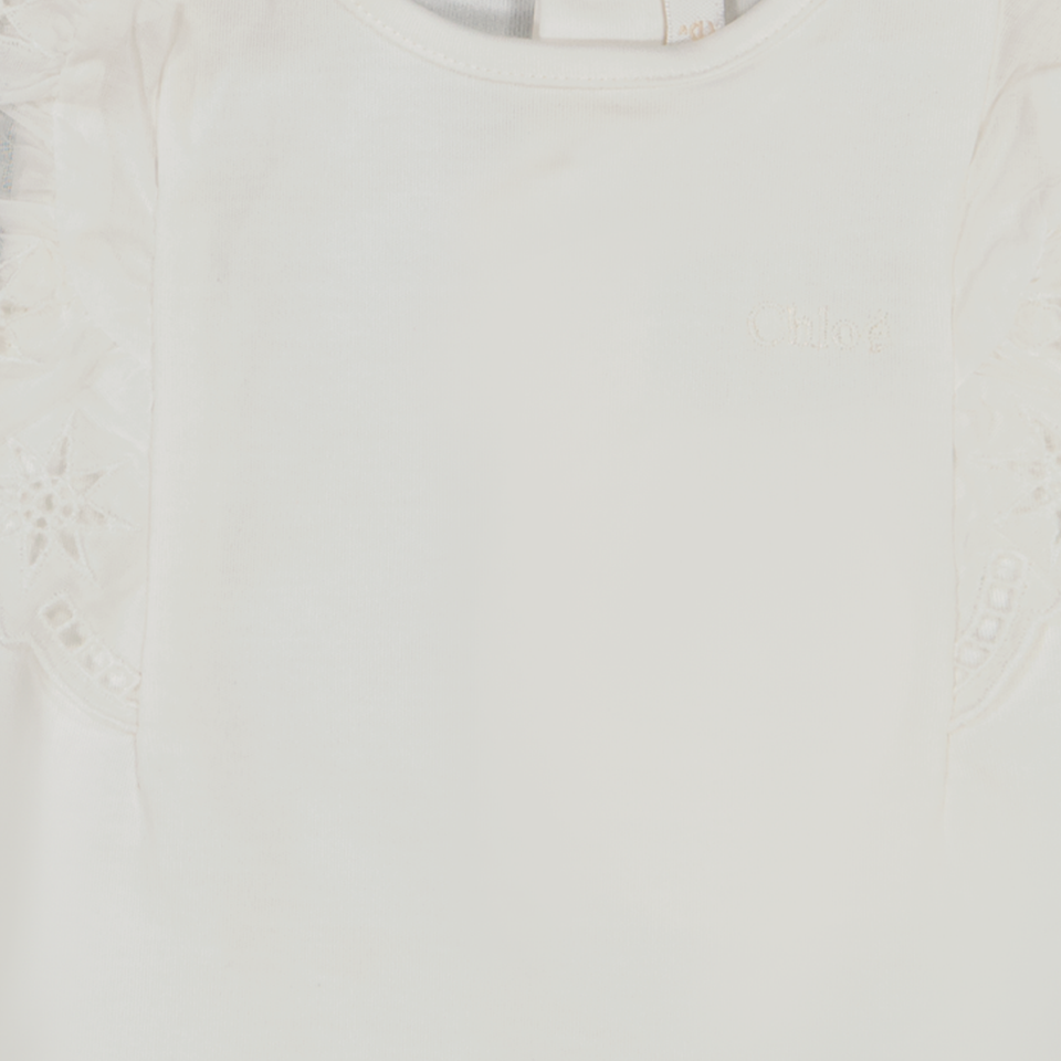 Chloe Baby Meisjes T-Shirt Off White