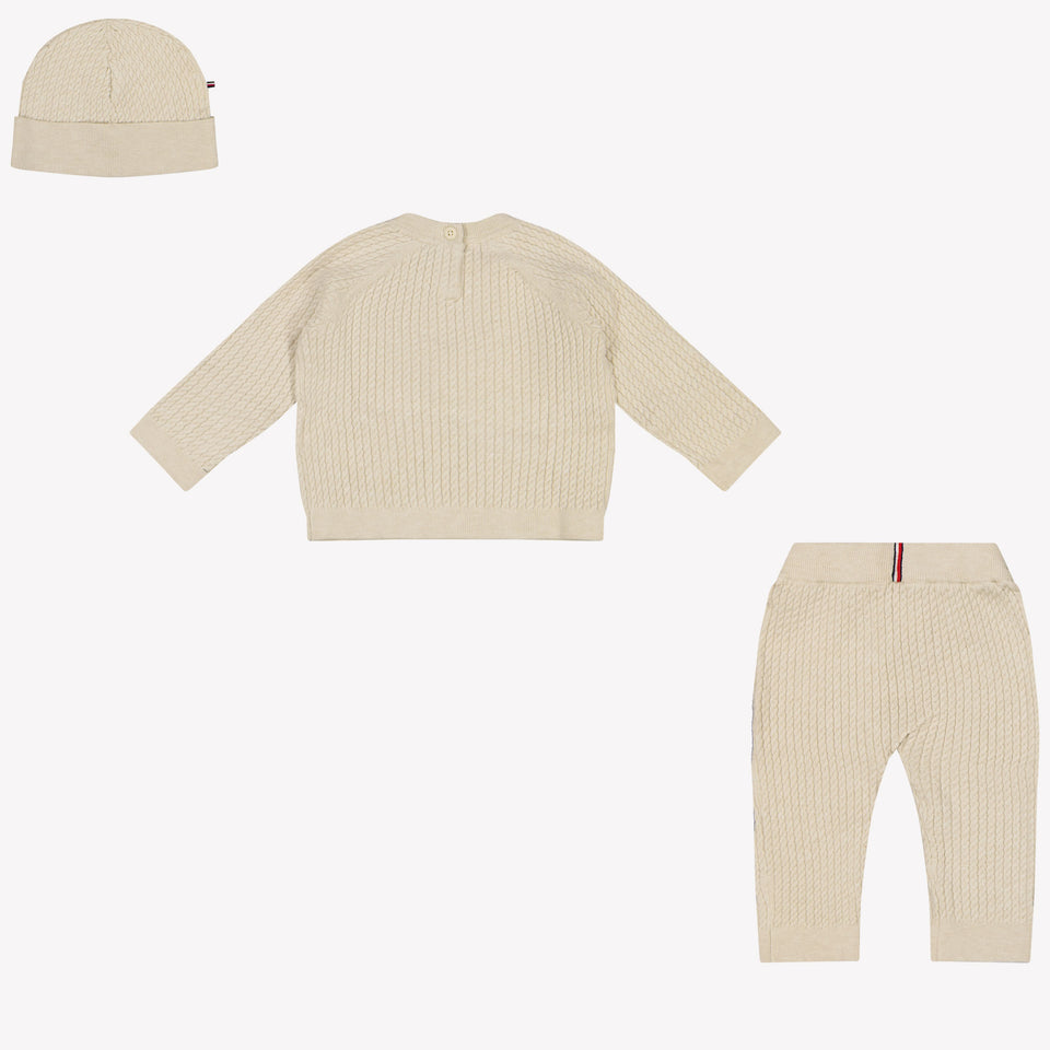 Tommy Hilfiger Baby Unisex Setje Licht Beige