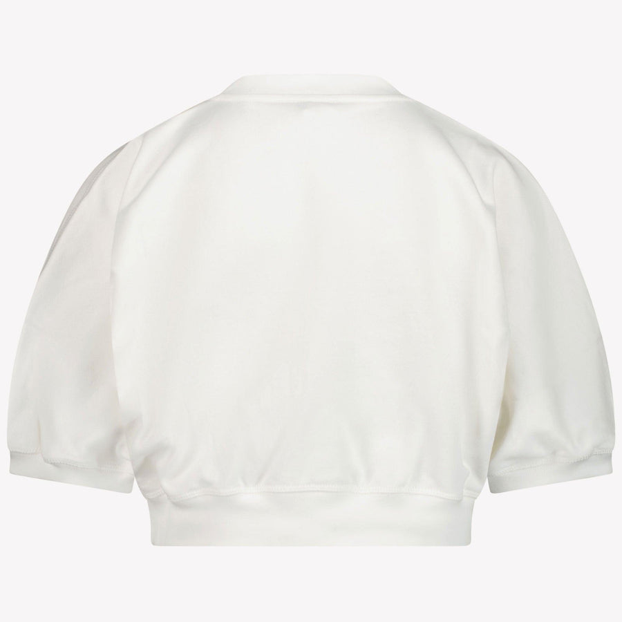 Fendi Kinder Meisjes T-Shirt In Wit