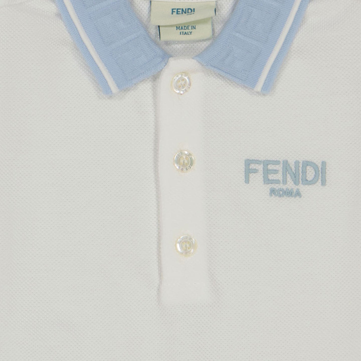 Fendi Baby Jongens Polo In Wit